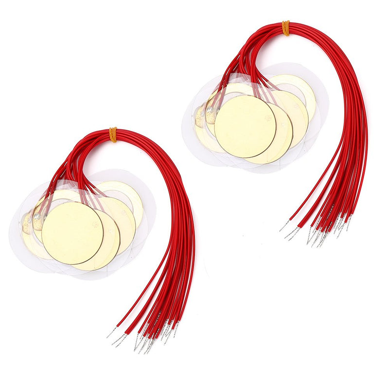 [Australia - AusPower] - szzijia 20PCS 35mm Prewired Piezo Elements Buzzer Sounder Sensor Trigger Drum Disc 