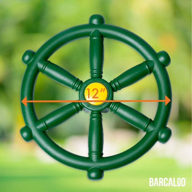 [Australia - AusPower] - Barcaloo Kids Playground Steering Wheel - Pirate Ship Wheel for Jungle Gym or Swing Set 