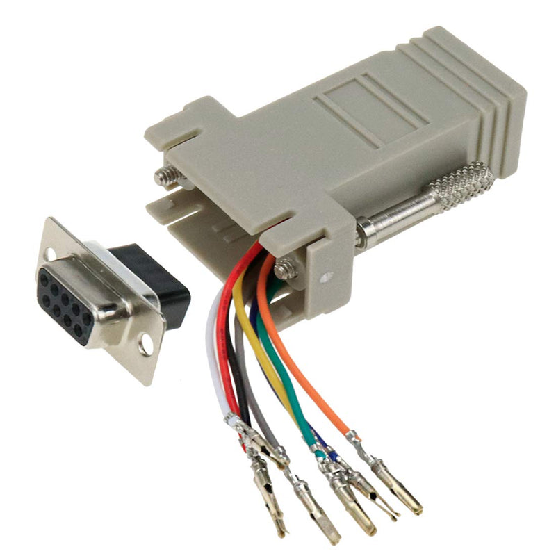 [Australia - AusPower] - Dahszhi DB9 Ethernet Adapter, DB9 to RJ45 Modular Adapter, F/F 