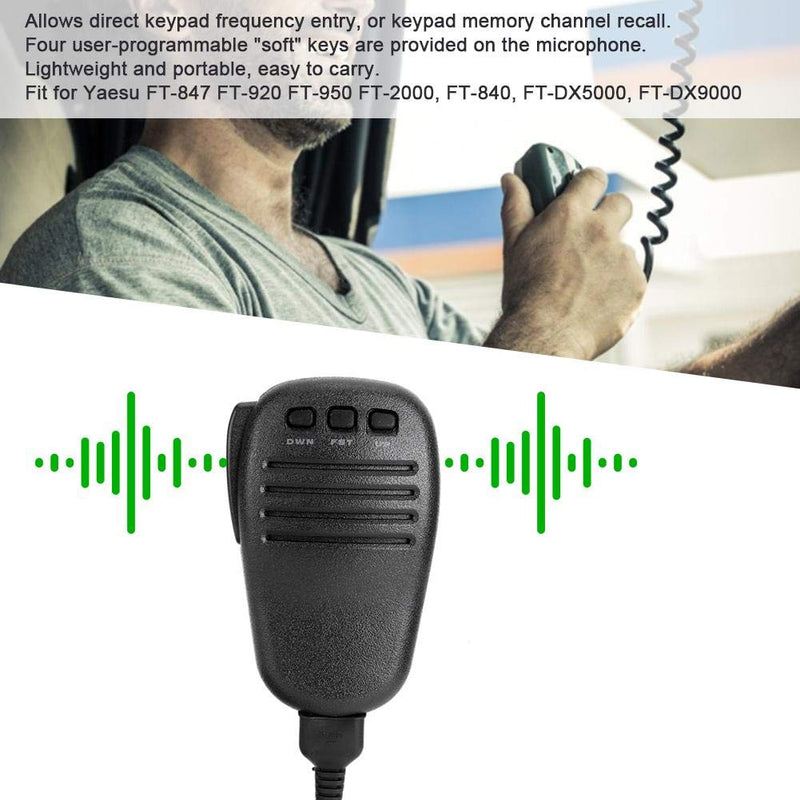 [Australia - AusPower] - Handheld Speaker Microphone MH-31B8 2 Way Radio Walkie Talkie Mic Reinforced Cable Spring Clip Fit for Yaesu FT-847 FT-920 FT-950 FT-2000 