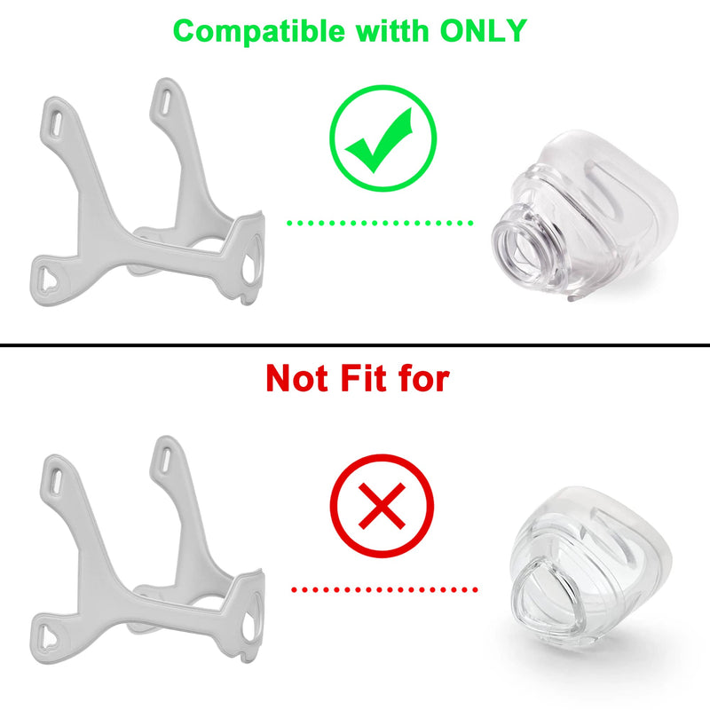 [Australia - AusPower] - 2PCS Fabric Frame Compatible with WP Frame, Fabric Frame Compatible with WP Headgear, Universal Size 