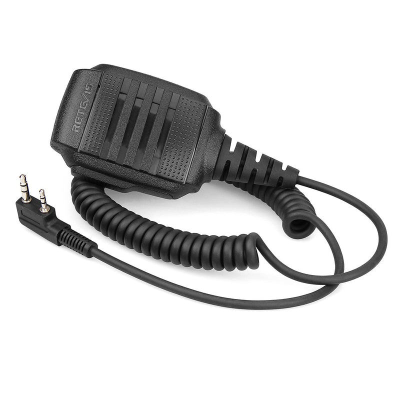 [Australia - AusPower] - Retevis Walkie Talkie Mic, Shoulder Speaker, IP54 Waterproof Microphone for BF-F8HP Baofeng UV-5R Retevis H-777 RT19 RT21 RT22 RT27 RT-5R Arcshell AR-5 Two Way Radios (2 Pack) 