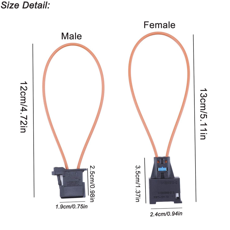 [Australia - AusPower] - Juerly Most Fiber Optic Optical Loop Bypass Female & Male Adapter Universal Connector for Radio and Audio Mercedes BMW VW Audi Porsche SOS FIX 