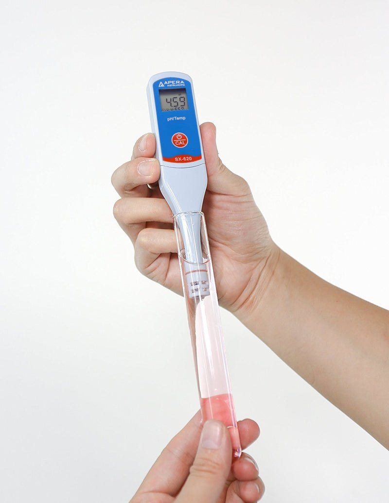 [Australia - AusPower] - Apera Instruments SX620 pH Pen Tester Kit with 0.01 pH Accuracy, 3-Point Auto. Calibration, ATC 