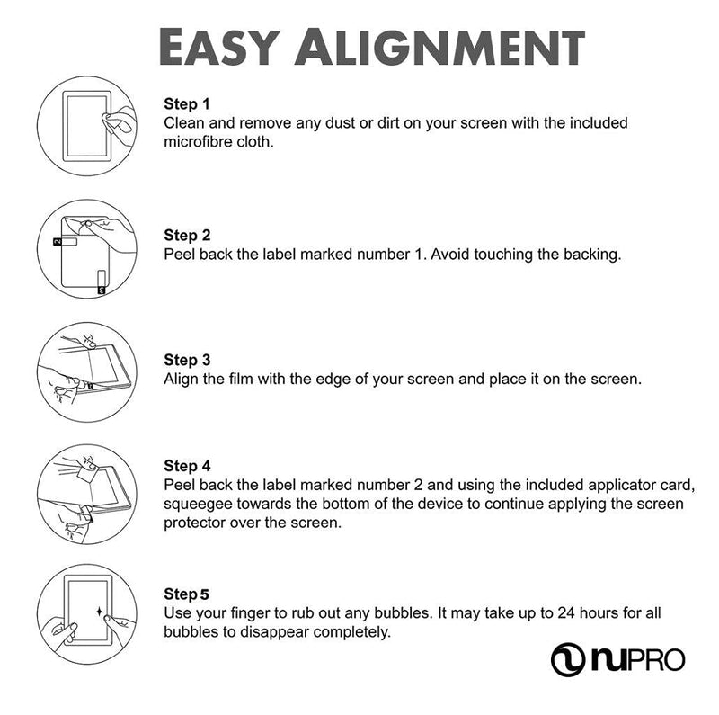 [Australia - AusPower] - Kindle Oasis Screen Protector, Nupro 2-Pack - 2017 release 