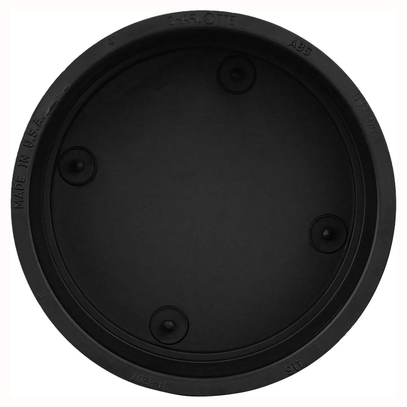 [Australia - AusPower] - CHARLOTTE PIPE 4 DWV Cap DWV (Drain, Waste and Vent) (1 Unit Piece) 4 Inch ( EACH qty: 1 ) Black 