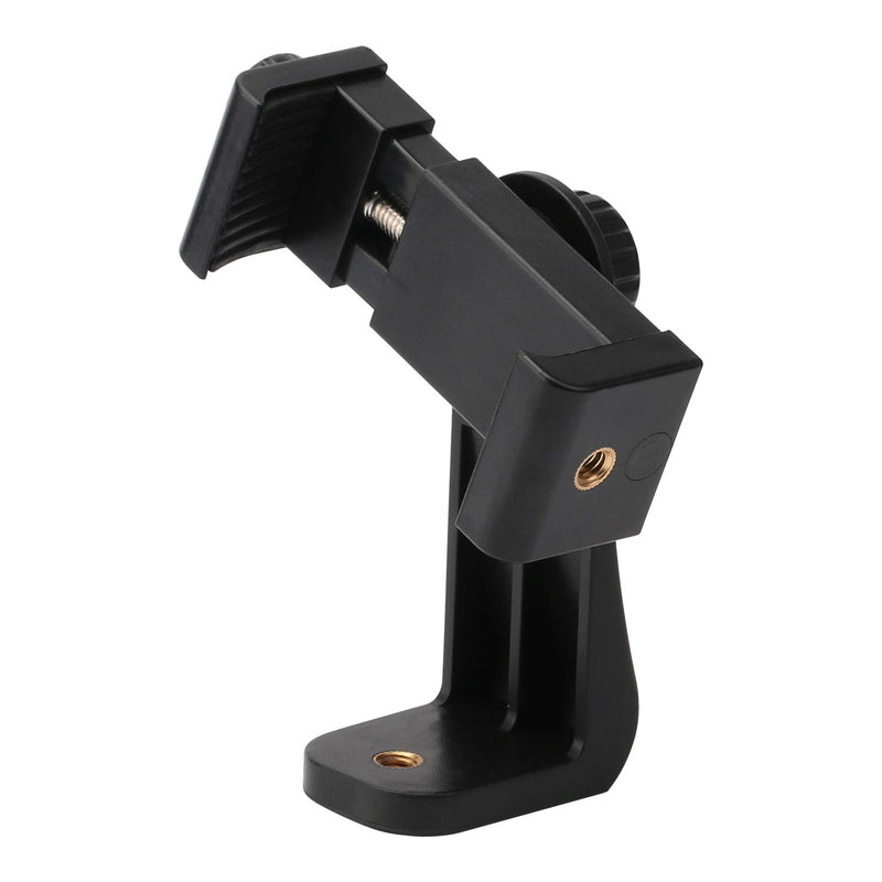 [Australia - AusPower] - Universal Smartphone Cell Phone Mount Holder Adapter for Tripods or Stands with Standard 1/4 Inch Mount Screw, can Rotates Vertically and Horizontally 
