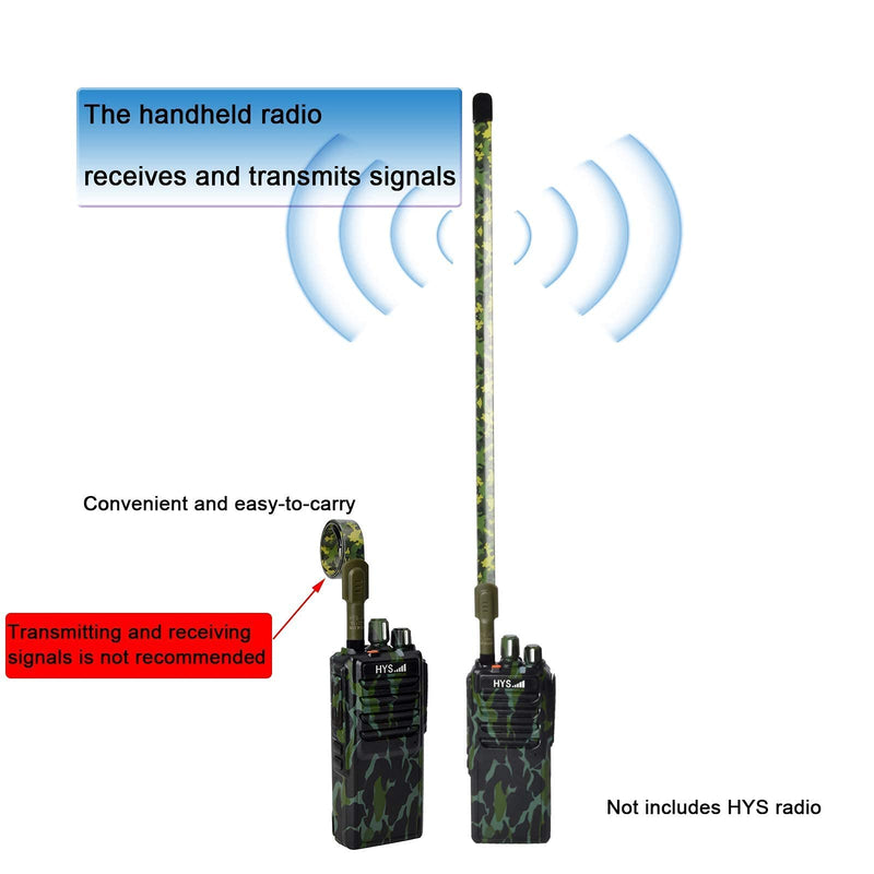 [Australia - AusPower] - HYS SMA Female Interface VHF/UHF Antenna Dual-Band HT 2m/70cm Portable Radios CS Tactics Antennas for Yeasu FT-65R FT-4XR FT-4VR FT-65R FT-65 FT-25R Baofeng uv-5r bf-f8hp Kenwood 2-Way Radio 