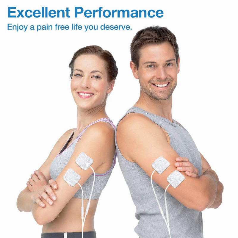 [Australia - AusPower] - TENS Unit Muscle Stimulator, Easy@Home Electronic Pulse Massager,EMS TENS Machine,Pain Relief therapy Pain Management Device,Backlit LCD Display, OTC Home Use - FSA Eligible Handheld , EHE010 