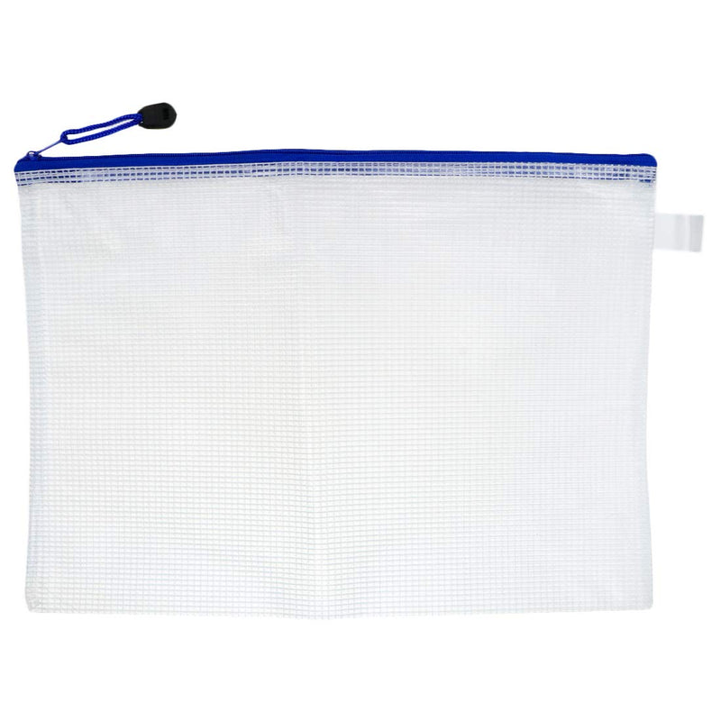 [Australia - AusPower] - Coshar Zipper File Bags Zipper Envelope Pouch Mesh Pouch Waterproof Bag PVC Material for Office School Family Supplies,20pcs,(A4 13.2"x9.5") A4 13.2"x9.5" White 