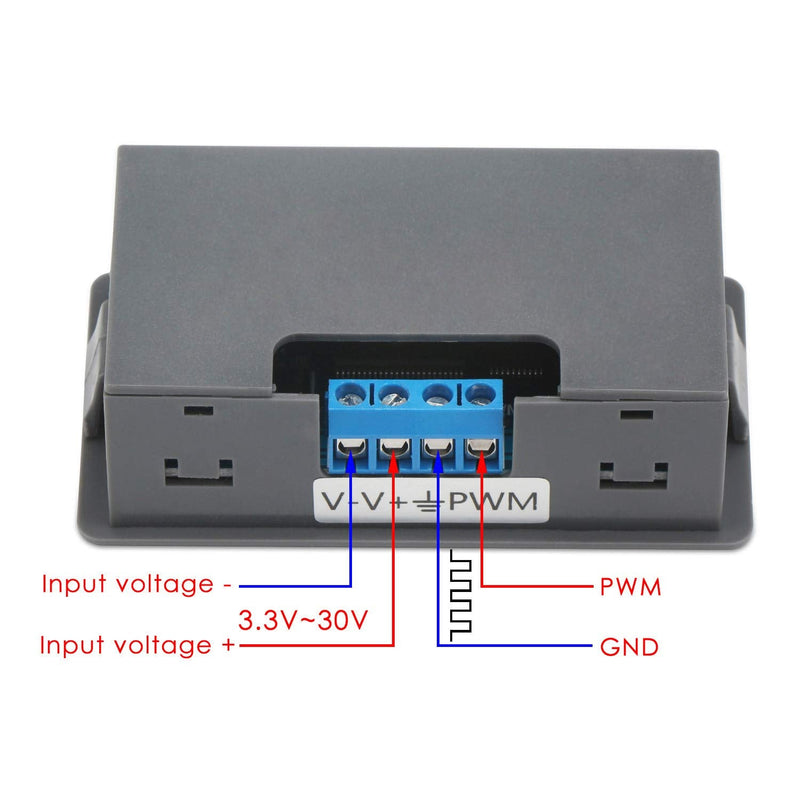 [Australia - AusPower] - Signal Generator, DROK DC 3.3-30V Function Generator 5-30mA LCD Display PWM Pulse Frequency Duty Cycle Rectangular Wave Square Wave Signal Generator 