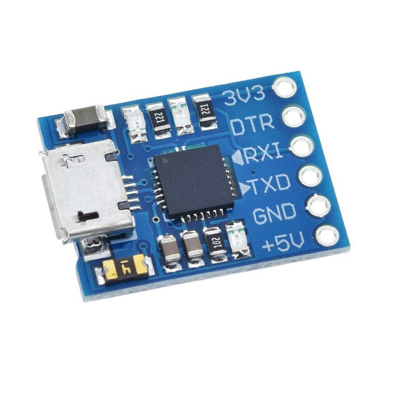 [Australia - AusPower] - Hailege 2pcs CP2102 Micro USB to UART TTL Convert Module 6Pin Serial Converter Adapter UART STC Replace FT232 for Arduino 