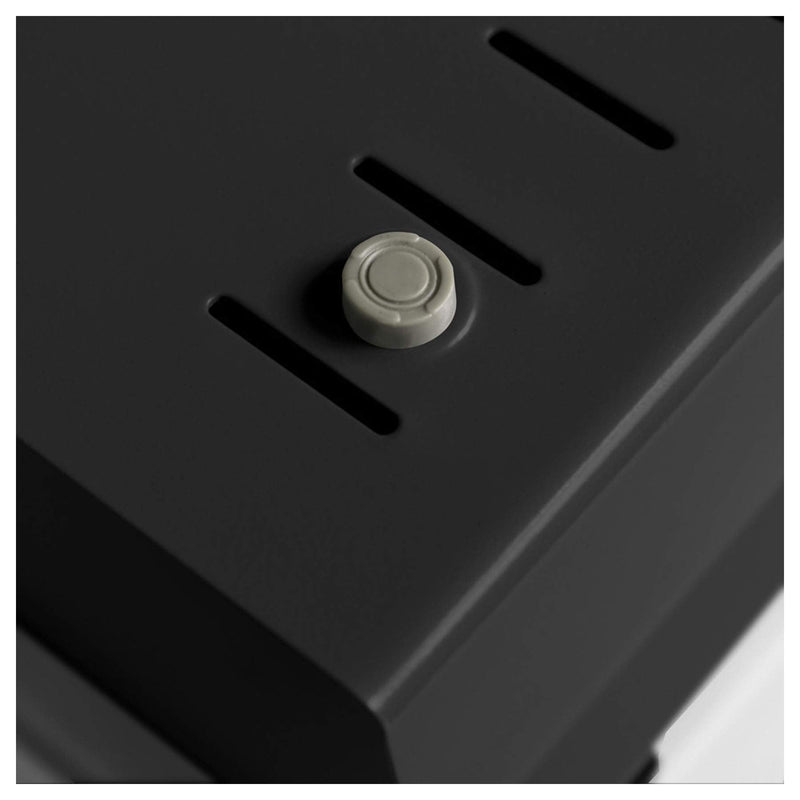 [Australia - AusPower] - Acrimet Index Business Card Size File Holder Organizer Metal Base Heavy Duty (AZ Index Cards and Divider Included) (Black Color with Clear Crystal Plastic Lid Cover) 