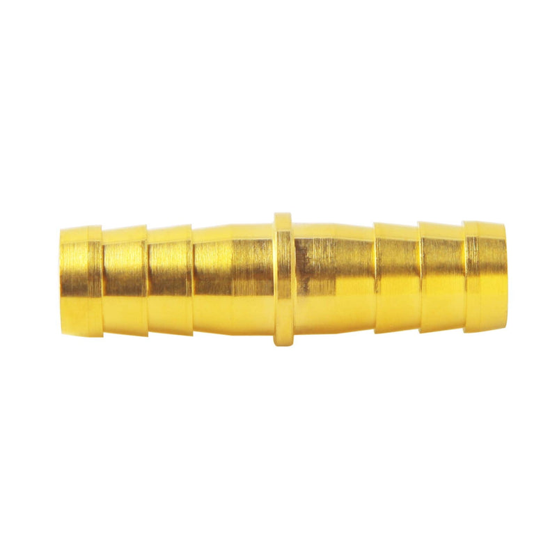 [Australia - AusPower] - Metaland Brass 5/16" Hose Barb Splicer Mender Euqal Barbed Coupler Round Union Adapter (Pack of 2) 