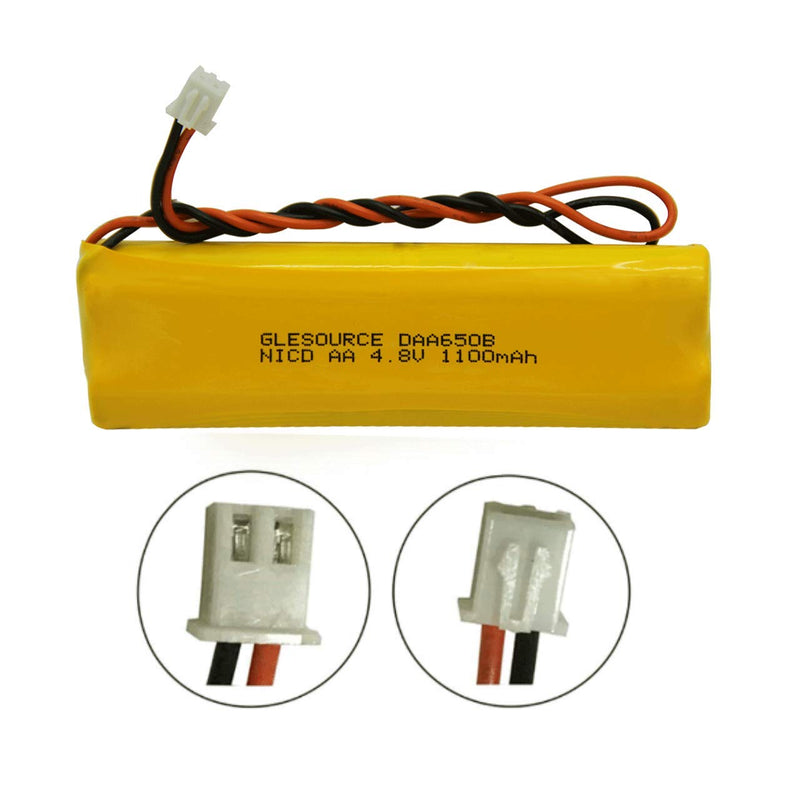 [Australia - AusPower] - GLESOURCE 4.8V Emergency Lighting Battery Replaces with LITHONIA D-AA650Bx4 Unitech Dual-Lite 0120859 Ni-CD AA 650mAh 4.8V EJW-NI-CAD 800mah BYD D-AA650B-4 Exit Sign Emergency Light(2 Pack) 2PCS 4.8V 1100mAh battery 