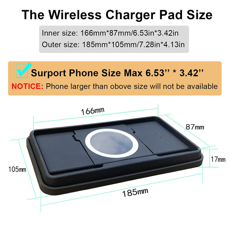 [Australia - AusPower] - Wireless Car Charger 15W Qi Fast Car Wireless Charger Pad Stand Wireless Charging Mat Cell Phone Holder for Car Compatible with iPhone 13/12/mini/11/pro Max/xs/xr/x/8, Samsung S10/s9/s8/note10/note9 