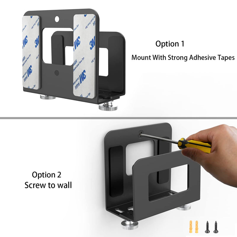 [Australia - AusPower] - Monzlteck Adjustable Small Device Wall Mount Holder for Apple TV,ROKU,Router,Modem and Other Media Players 