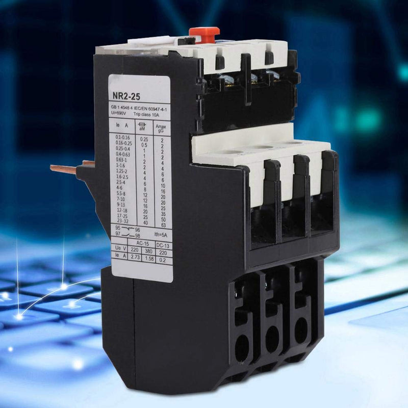 [Australia - AusPower] - NR2-25 Thermal Overload Relay Electric Adjustable Motor Protection Thermal Overload Protection Relay(12-18A) 