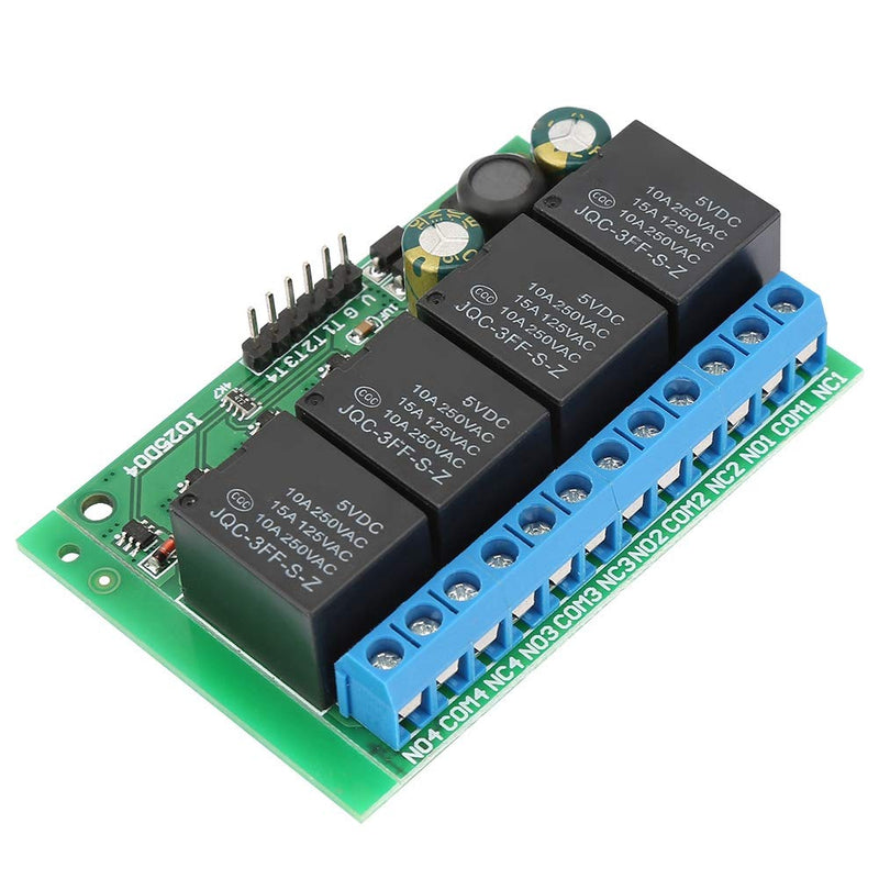 [Australia - AusPower] - Keyren Relay Module, 4 Channels Flip-Flop Low Pulse Trigger Self-Locking Relay Module 6-24VDC 