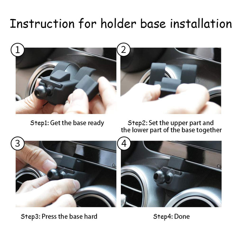 [Australia - AusPower] - LUNQIN Car Phone Holder for Mercedes 2014-2018 Benz C Class c180 c200 c300 GLC Class 2015-2019 GLC200 GLC260 GLC300 Auto Accessories Navigation Bracket Interior Decoration Mobile Cell Phone Mount 