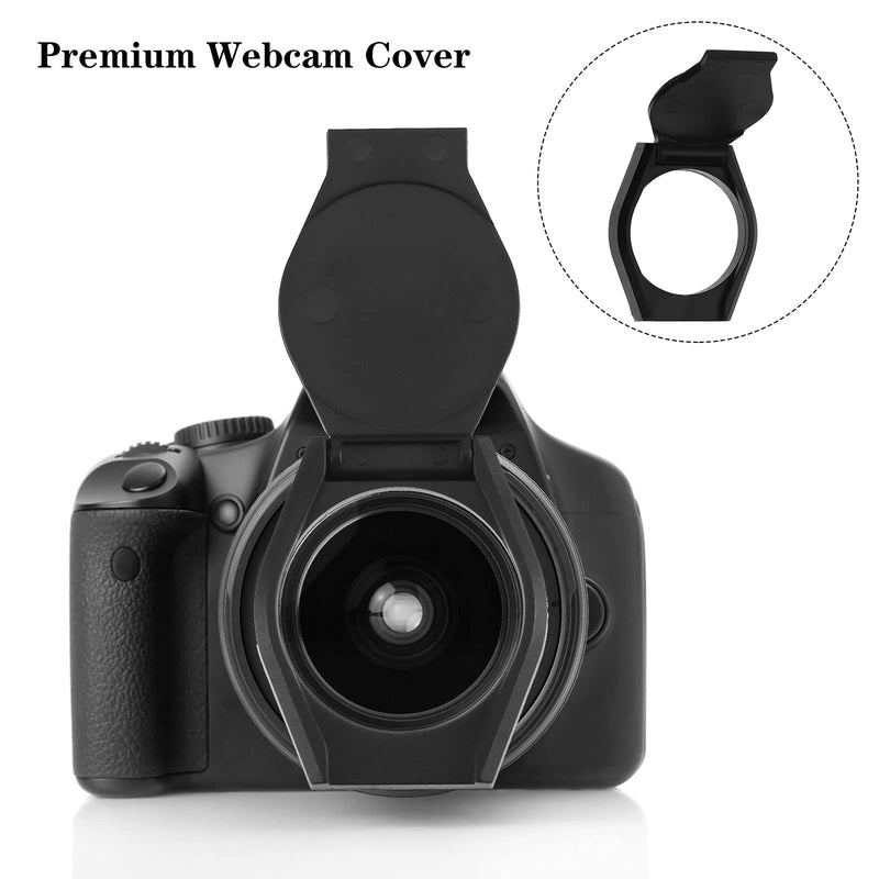 [Australia - AusPower] - 30 Pieces Webcam Cover Webcam Privacy Cover Webcam Lens Cover Protective with Strong Adhesive Layer for Pro Webcam C920 and C930e and C922X, Black 