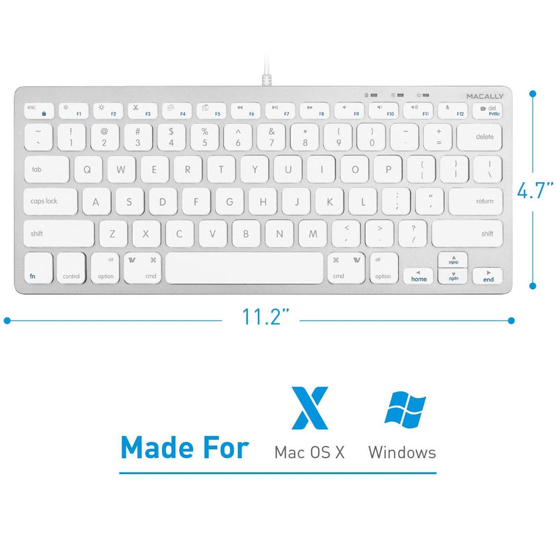 [Australia - AusPower] - Macally Mini Keyboard and an Ergonomic Laptop Stand, Excellent MacBook Accessories 
