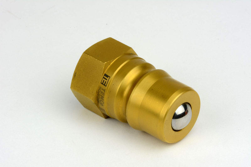 [Australia - AusPower] - TEMCo 1/2" Female NPT Thread 1/2" Body Pair Hydraulic Coupler ISO 7241B Ball Valve Quick Connect for Tractors and Ag Equipment Fits Pioneer Parker Format - HF0060 (HF0058 + HF0059) 