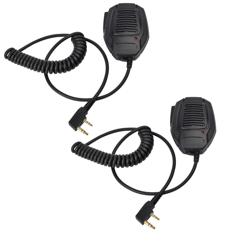 [Australia - AusPower] - YNIBST Walkie Talkie Remote Shoulder Speaker, Handheld Speaker Mic for BaoFeng UV-5R UV-5R5 UV-5RA UV-5RE and Kenwood Two Way Radio Accessories (Pack of 2) 