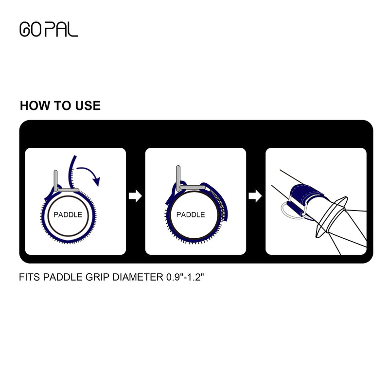 [Australia - AusPower] - Go Pal PS1 Kayak Paddle Leash, Fishing Pole Tether SUP Holder Safety Tool, Heavy Duty Coiled Lanyard Stretched to 78.7", 2pcs 