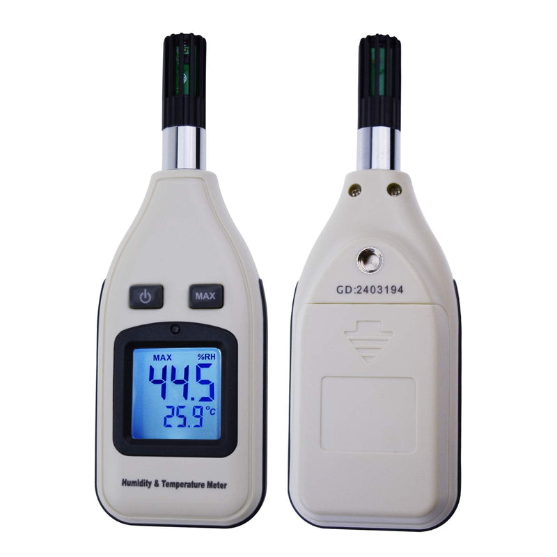 [Australia - AusPower] - Handheld Digital Humidity & Temperature Meter Tester Gauge 0~100% RH/ -30~70°C (-22~158°F) 3.7cm LCD Backlight Display Thermometer Moisture Thermo Hygrometer Meteorology, Household, Lab, Warehouse Handheld Humidity & Temp 