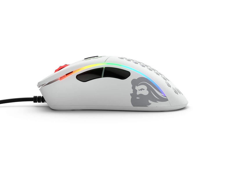 [Australia - AusPower] - Glorious Gaming Mouse - Glorious Model D Minus Honeycomb Mouse - Superlight RGB PC Mouse - 62 g - Matte White Wired Mouse Model D- (Minus) 