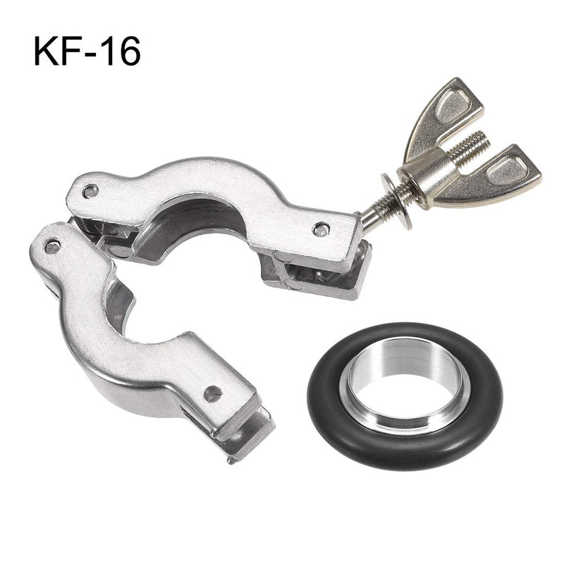 [Australia - AusPower] - uxcell 2 Pcs Aluminum Vacuum Clamp 41mm X 21mm KF16 Single Pin Clamp Wing Nut W Center Ring for Ferrule TC 
