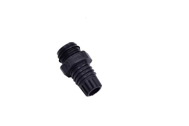 [Australia - AusPower] - 100pcs Waterproof PG7 Cable Gland Connector Black Plastic Adjustable IP68 M12 Thread Cable Gland with Locknut for 3.5-6mm Wire PG7-100pcs 