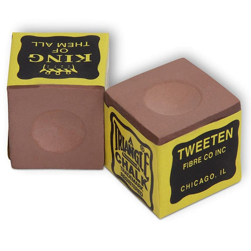[Australia - AusPower] - Triangle Billiard Pool Cue Chalk - 1 Dozen - Made in The USA + 2 pcs of Quality Billiard Pool Table Spots by Tweeten Fibre Co. 
