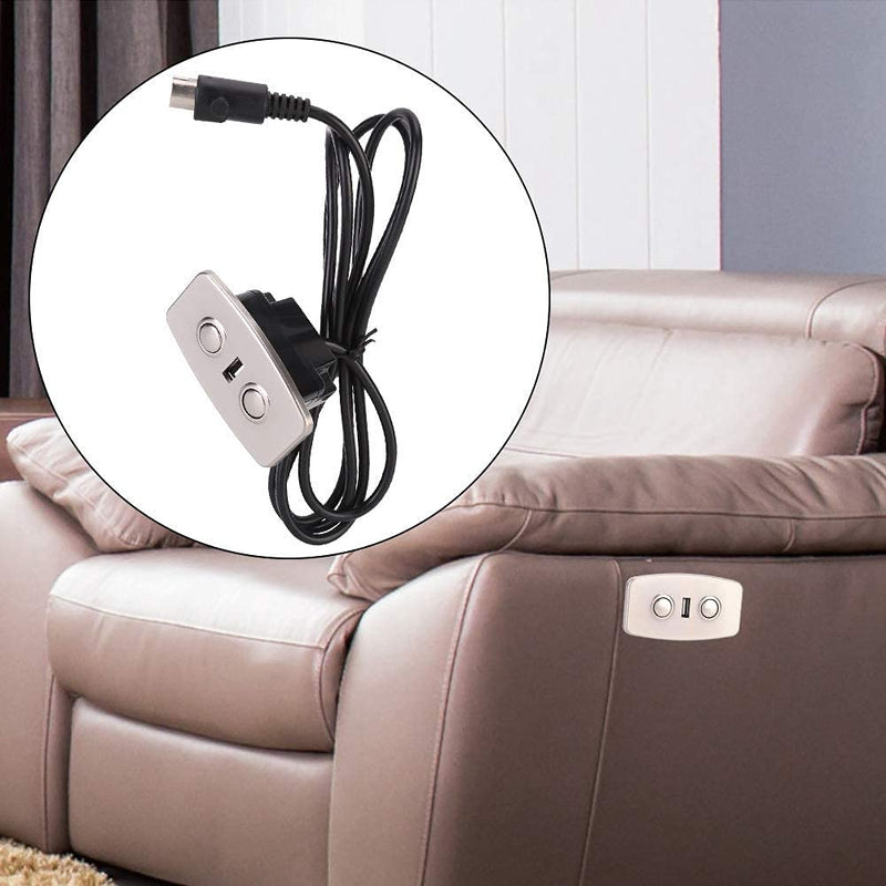 [Australia - AusPower] - Electric Hand Switch with Dual USB Controller Recliner Chair Sofa Lifting 2 Button 