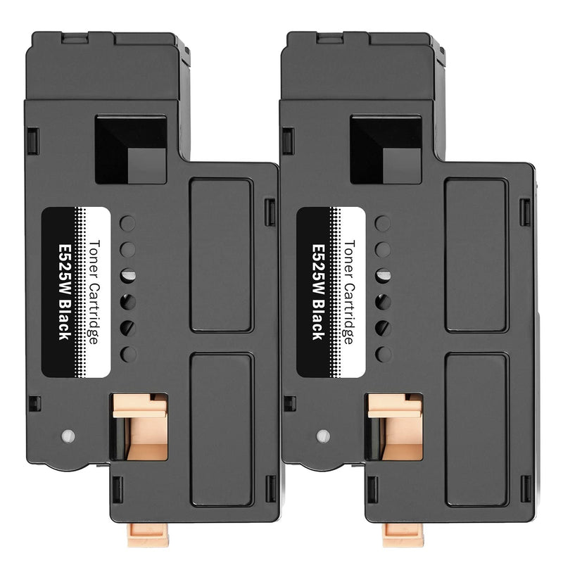 [Australia - AusPower] - Limeink 2 Black Compatible High Yield Laser Toner Cartridges Replacement for Dell E525W 525W E525 525 H3M8P DPV4T Compatible with Dell E525W, E525DW Color Laser Printers Ink 