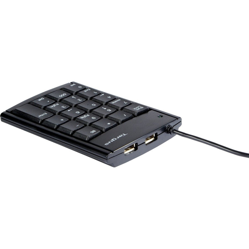 [Australia - AusPower] - Targus Ultra Mini USB Keypad with USB Port Connector, True Plug-and-Play Device, Connects with Laptop, Desktop and Other Devices, Black (PAUK10U) 