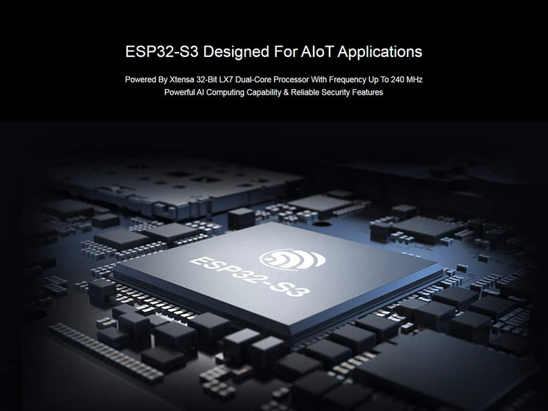 [Australia - AusPower] - ESP32-S3 Development Board 2.4GHz Wi-Fi + Bluetooth LE Dual-Mode Support, ESP32-S3 Microcontroller Dual-core Processor with Frequency up to 240 MHz, Support ESP-IDF, Arduino, MicroPython, etc 