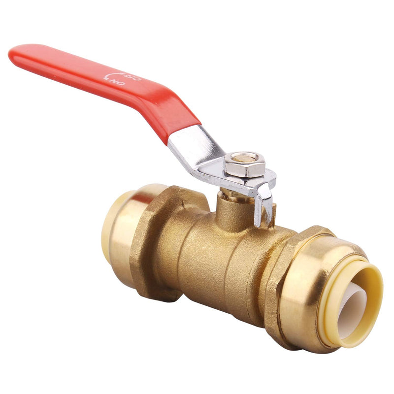 [Australia - AusPower] - DERNORD Ball Valve 3/4 Inch, Push-Fit Valve ,Water Valve Shut Off, Push-to-Connect Fittings for PEX, Copper, CPVC Pipe 