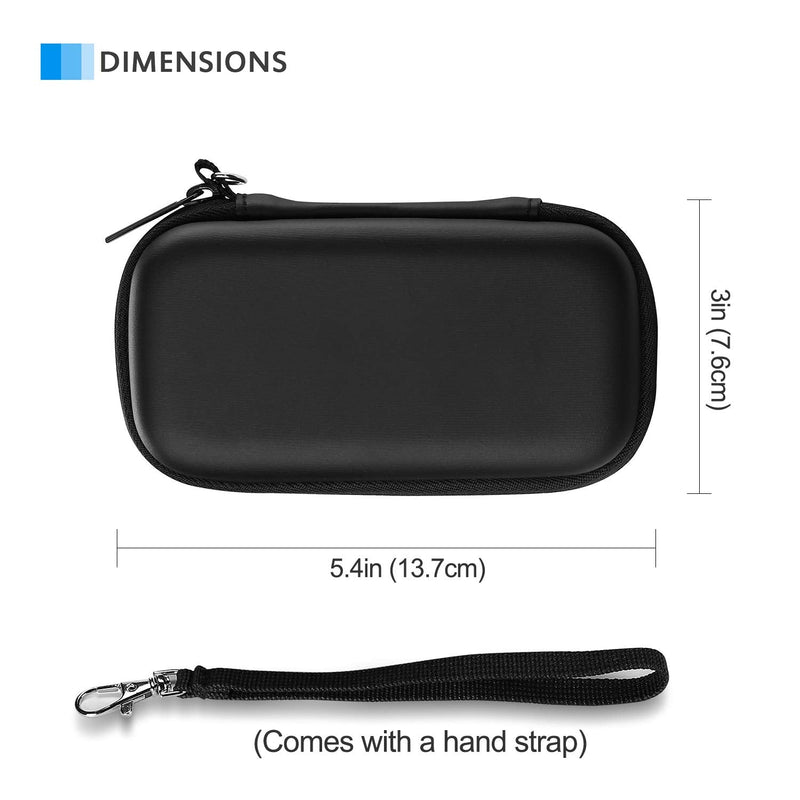 [Australia - AusPower] - ProCase Carrying Case for Crucial X8 Portable SSD 1TB / 500GB (Case Only), Hard Drive EVA Travel Case for Crucial X8 1TB / 500GB Portable External Solid State Drive –Black 