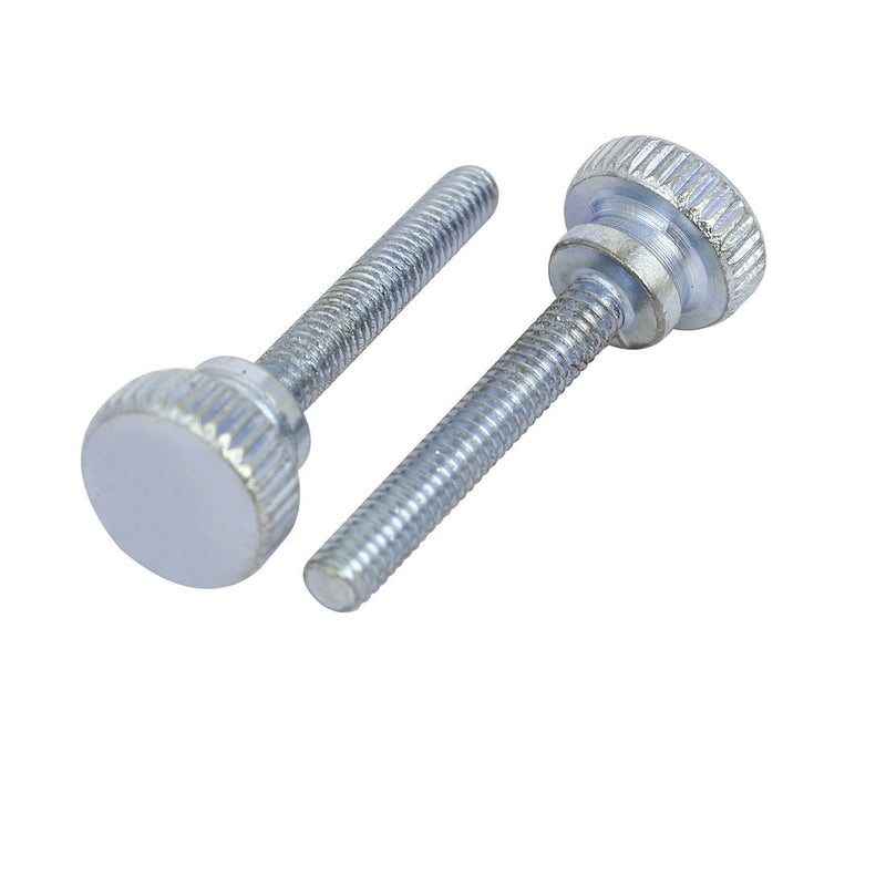 [Australia - AusPower] - uxcell a16122700ux0290 M4x25mm Flat Knurled Head Fully Threaded Thumb Screws Bolts Fastener 15pcs Pack of 15 