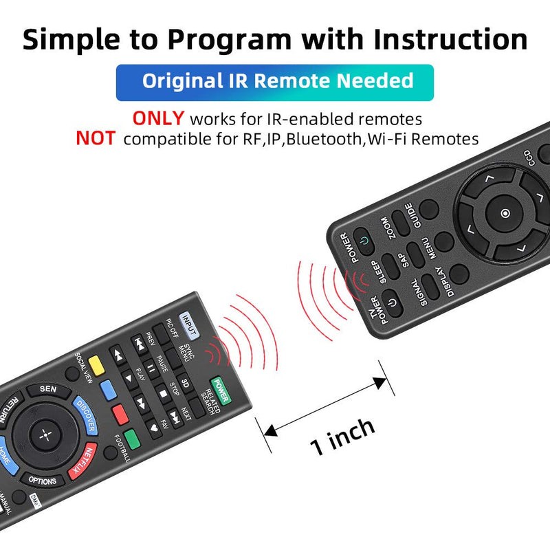 [Australia - AusPower] - Universal Remote Control for Sony TV Remote All Sony 4K Ultra HD Smart LED HDTV Smart bravia TVs with Netflix Buttons(SN-14+AL) 