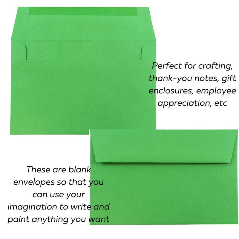 [Australia - AusPower] - 1InTheOffice A9 Greeting Card Envelopes 5.75 x 8.75, Envelopes for Invitation, Assorted Colored Envelopes, 5 3/4" x 8 3/4", 50/Box 
