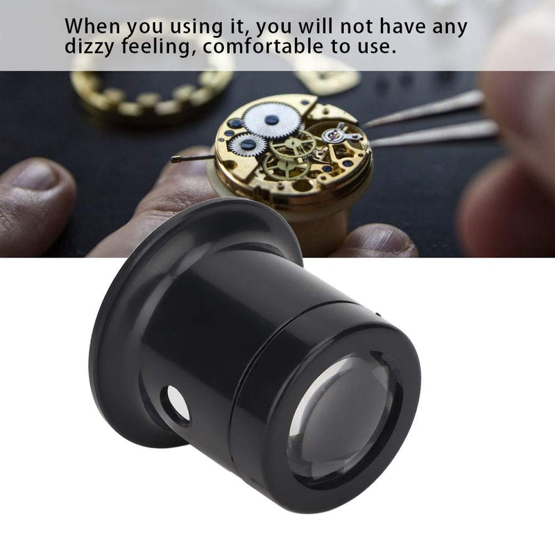 [Australia - AusPower] - Ruiqas Watch Repair Magnifier 3Pcs, 10x Anti-Dazzling Eye Loupe for Jewelry Watch Repair Miniature Engraving 