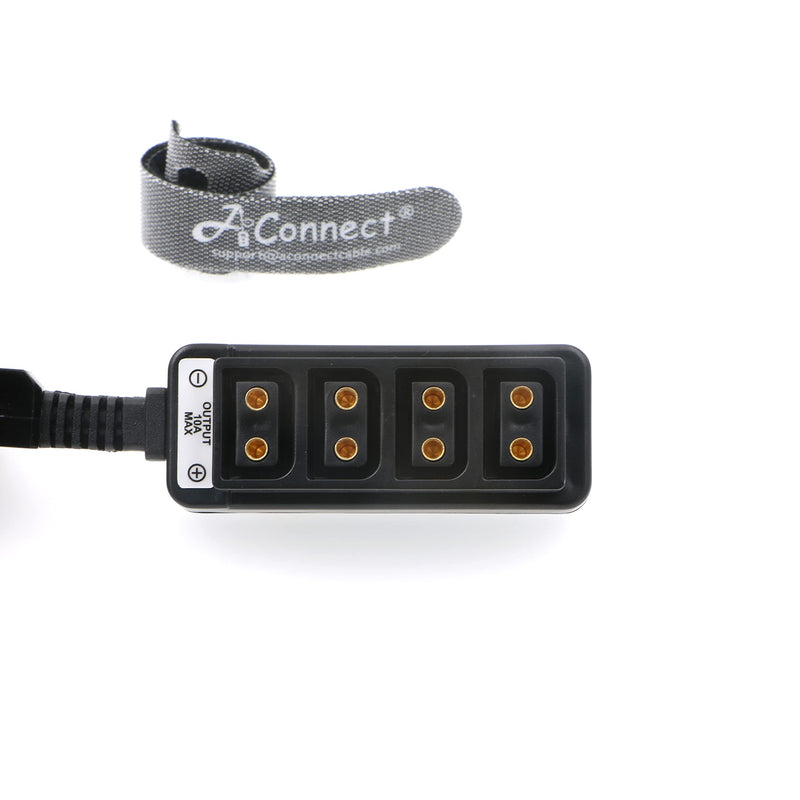 [Australia - AusPower] - AConnect Dtap-Splitter-Extension Dtap Male to 4 Port Dtap Female Power Cable Short Hub for ARRI RED Cameras TILTA Steadicam IDX Battery Ultrashort 