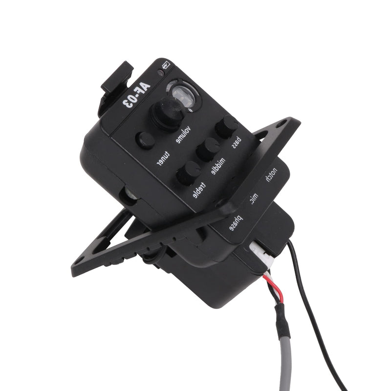 [Australia - AusPower] - Plastic 301 Acoustic Guitar Preamp Pickup Guitar Pickup Tuner Preamp Black 