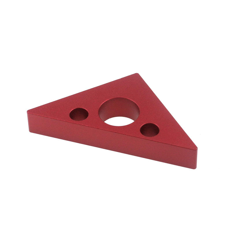 [Australia - AusPower] - Semetall Aluminum Alloy Triangle Ruler for Woodworking,45 Degree Square Angle Ruler,Multifunction DIY Woodworking Measuring Gauging Tool(Red) 