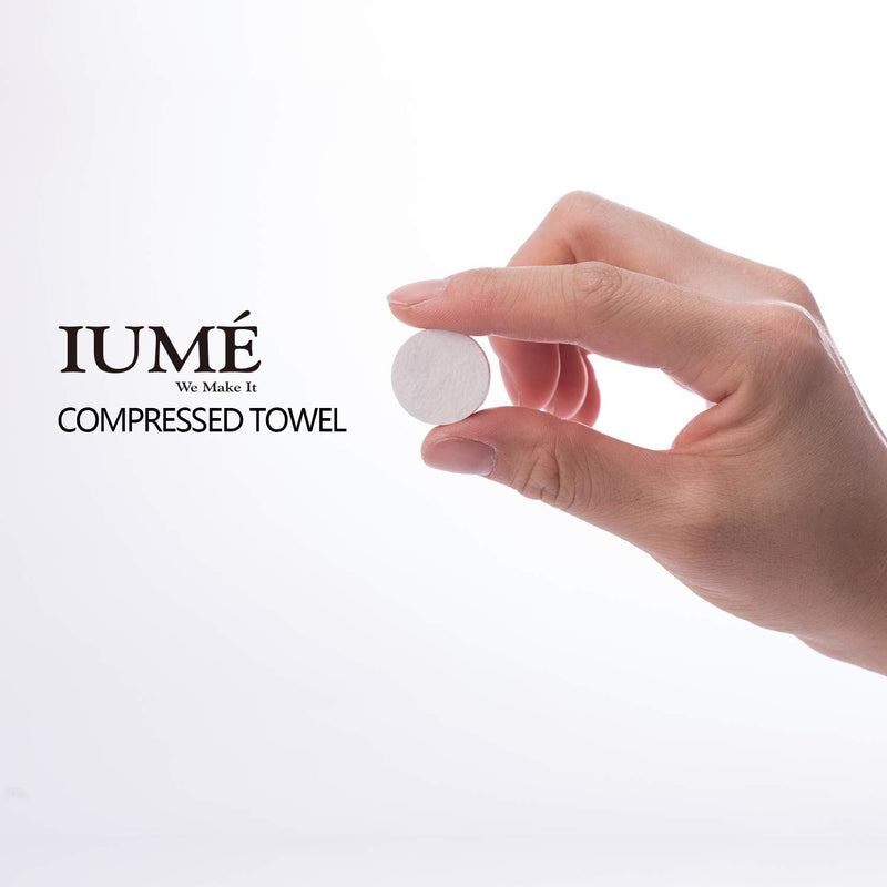 [Australia - AusPower] - Compressed Towel, Baby Wipes Wet Wipes Travel Disposable Napkins Mini Magic Coin Tissues Portable for Camping Home Beauty Travel Sports Outdoor, 100 Count Expand to 8.7” x 7.9” 