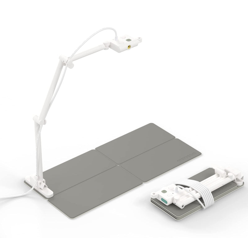 [Australia - AusPower] - OKIOLABS OKIOCAM S USB 2-in-1 Webcam & Document Camera for Distance Learning, Video Conferencing, Remote Working, Stop Motion, Time Lapse, Overhead Video Recording, Super High Definition 1440p 