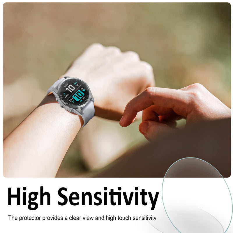 [Australia - AusPower] - HATALKIN Screen Protector Compatibl with Garmin Fenix 7S 42mm/7S Solar/7S Sapphire Solar,Tempered Glass 9H HD Scratch Resistant Screen Protector for Garmin Fenix 7S Mutisport GPS Watch 